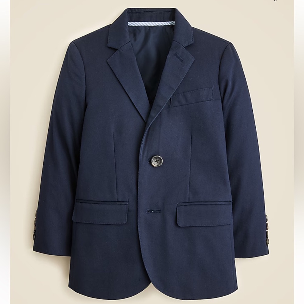 Crewcuts LUDLOW ITALIAN fabric Navy Men's Blazer Sz 16 XXXL or XS/S J.Crew